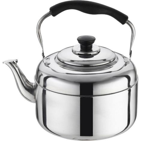 Bouilloire Gaz 2 Litres Inox Poignée Anti Chaleur Théière pour Cuisinière