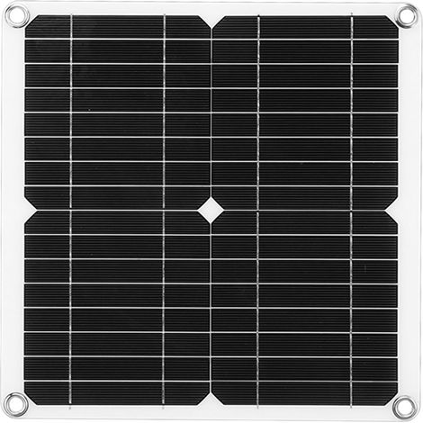 Kit panneau solaire 12 W 12 V semi-flexible monocristallin étanche IP65, chargeur solaire portable avec contrôleur 100 A pour camping-car