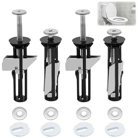 4 Pièces Fixation Abattant Wc Robuste Vis pour Abattant Wc (1/5)