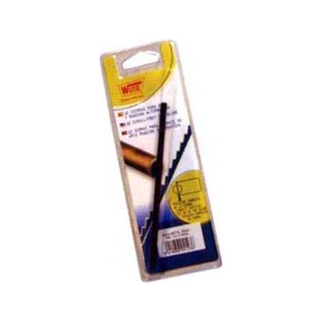 Hojas de sierra de 160 mm, paquete de 12 hojas, cortes finos, 25 dientes por pulgada, abrazaderas. OUTIFRANCE