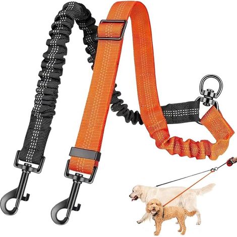 Double Lead for 2 Dogs Rotation 360º No Tangle (1/5)