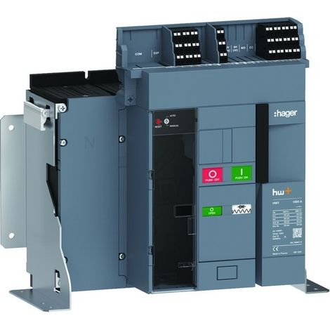 Disjoncteur Ouvert HW1 55kA 1000A 4P Fixe pour TU sentinel Energy - HAGER HW1M410FE