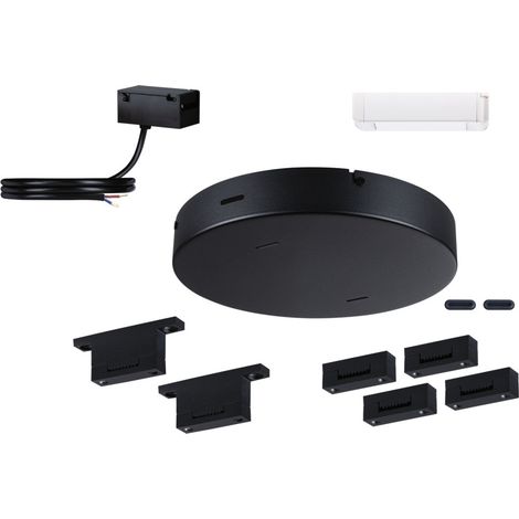 Paulmann Installations-Set für Lichtleiste ULine 60 W Aluminium schwarz (1/3)