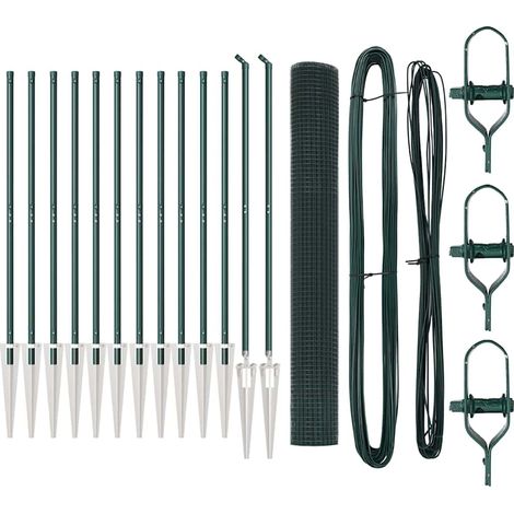 Maison Exclusive - Schweißdrahtzaun mit Spikes 25 x 1 m (B x H)