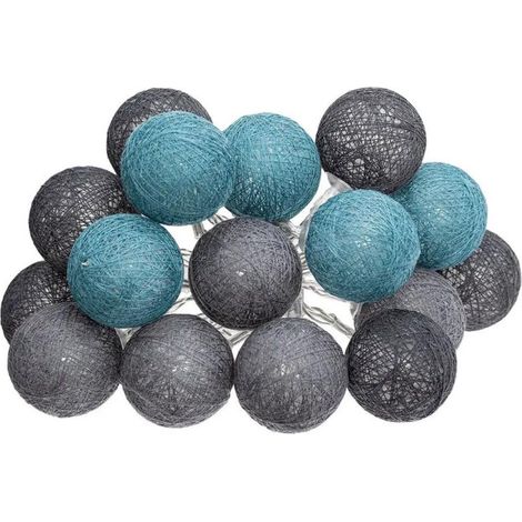 Guirlande Led 16 Boules "Winter" 255cm Multicolore