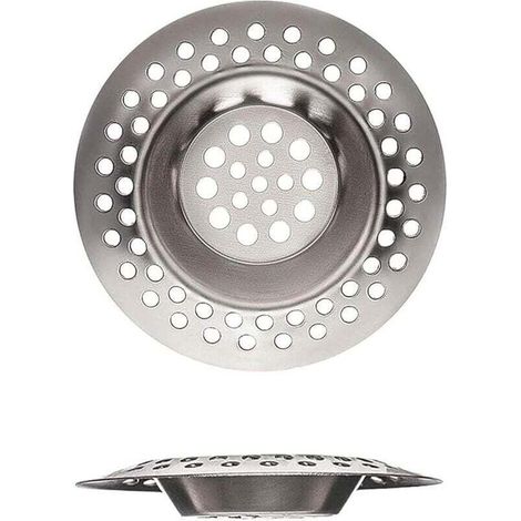 Lot de 2 crépines d'évier en acier inoxydable pour cuisine et salle de bain, buanderie, évier et autres trous de drainage, gadgets de cuisine, idéales pour les ustensiles de cuisine (7 c (1/4)
