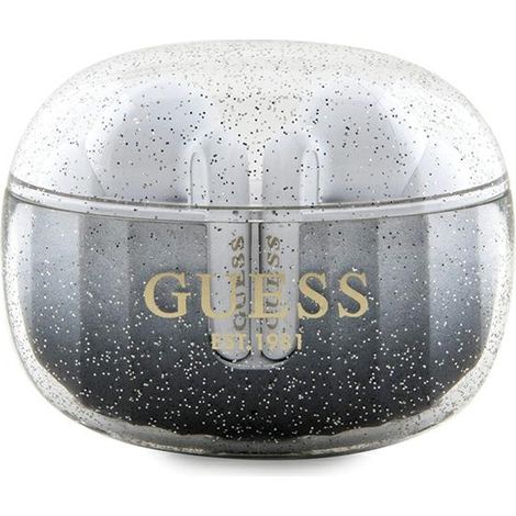 Base de carga para auriculares Bluetooth TWS Guess, color negro con brillo degradado. (1/3)