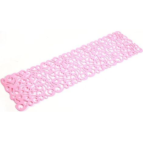 Lot de 6 sets de table en feutre rose, forme rectangle, tapis de table et chemin de table pour décoration maison (1/5)