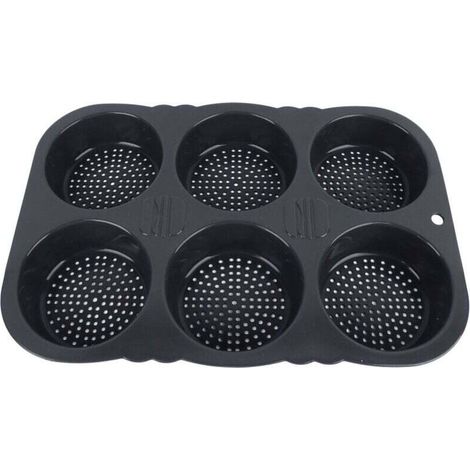Moule À Hamburgers - Silicone Alimentaire - 6 Cavités - Résistant De -40 ℃ À +230 ℃ - Pour Four Congélateur Micro-ondes - 1 Pièce (1/4)