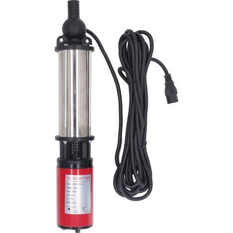 24 V Gleichstrom, 300 W, 4 m³/h, 15 m Förderhöhe, Tauchpumpe mit Kupfermotor für Tiefbrunnen, Haushalt, Landwirtschaft, Camping und Fahrzeuge (1/5)