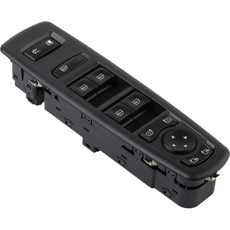 809611518R Ensemble de bouton-poussoir de lève-vitre automobile, compatible avec Renault Talisman et Dimension, commande la montée et la descente des vitres électriques, facile à utiliser.