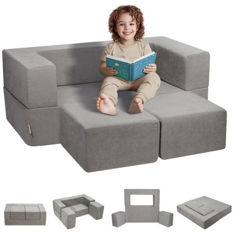 Canapé enfant convertible ludique - 4 pièces fauteuil pour (1/5)