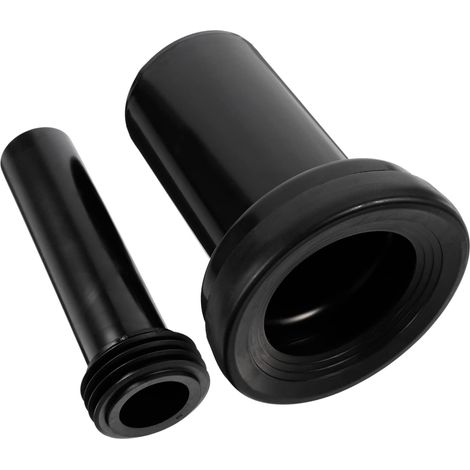 Accessoires de toilette muraux, 18 cm de long, diamètre du tuyau d'évacuation 90 mm, diamètre du tuyau d'alimentation en eau 45 mm, matériau PEHD. (1/5)