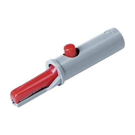 SKS Hirschmann 930126101 pinza cocodrilo rojo brillante
