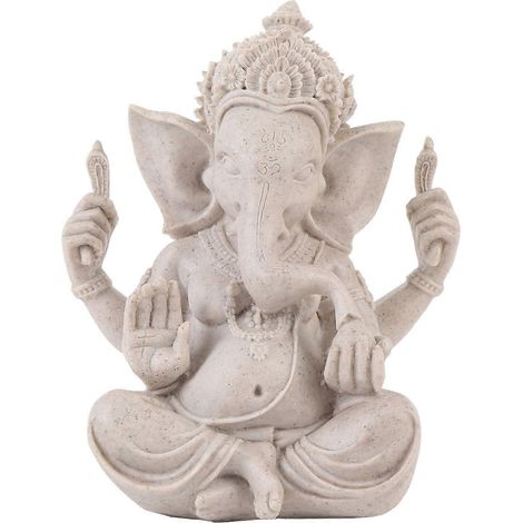 Ganesha-Elefantenstatue, Elefantengott-Skulptur, Hindu-Elefantenstatue aus Kunstharz für die Heim- und Zimmerdekoration
