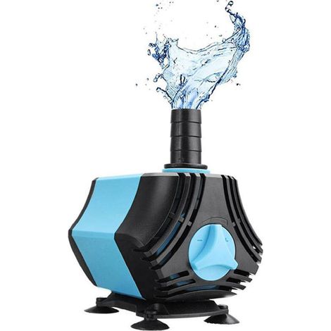 Pompe d'aquarium, 650 L/h (170 Gph 10 W), pompe submersible, ultra silencieuse et étanche avec buses pour aquarium, bassin, statue, hydroponie (prise UE) (1/5)