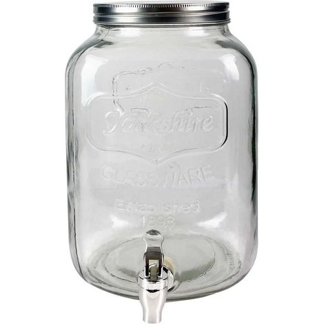 Distributeur à Boisson en Verre 8L avec Robinet - MADAS (1/3)