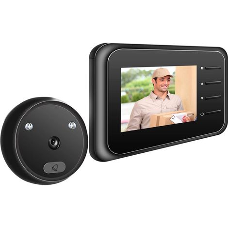 Türklingel-Türkamera mit kabellosem Monitor, Live-Ansicht verfügbar für digitale Nachtsicht-Fotoaufnahmen für die Sicherheit zu Hause (Lieferung ohne Batterie)