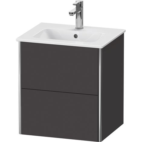 Duravit XSquare Meuble sous-lavabo Compact, suspendu, 2 tiroirs,
