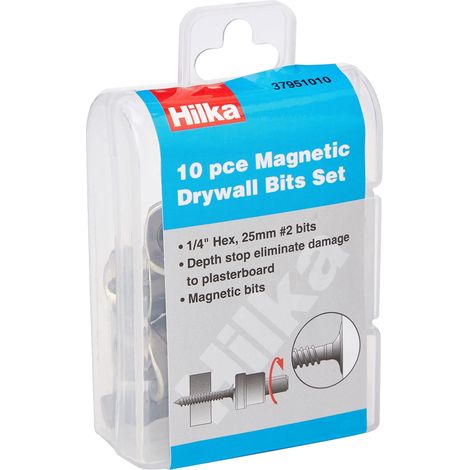Hilka 37951010 Phillips - Set di punte trapano, per cartongesso