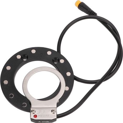 Unterstützungssensor für E-Bikes, hohe Empfindlichkeit, 12 Magnete, dualer Hall-Sensor rechts, Zubehör für E-Bike-Pedale, große Öffnung (1/5)