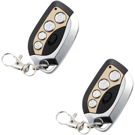 Duplicatore di telecomandi wireless, copia di telecomandi per cancelli, clonazione elettronica a 433,92 MHz, duplicatore universale di chiavi per porte da garage (2 pezzi)