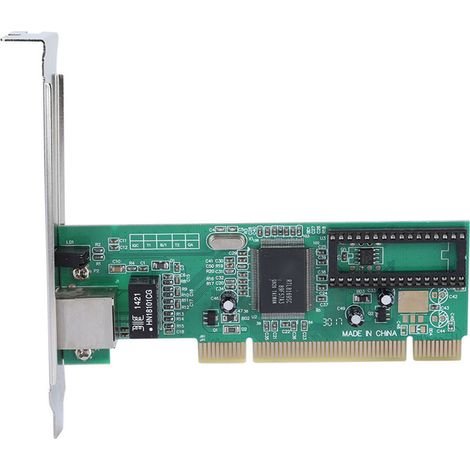 Carte réseau PCI Realtek 8169 à un port, Ethernet Gigabit 10/100/1000 Mbps (1/5)