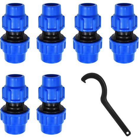 6 pièces tuyau PE 25 mm pp Coupling réduit 32 mm jusqu'à 25 mm Wasserleitung Kunststoff PP-Fitting Verschraubung raccord tuyau PE 32 mm tuyau 25 mm connecteur Verschraubung Kunststoff (1/5)