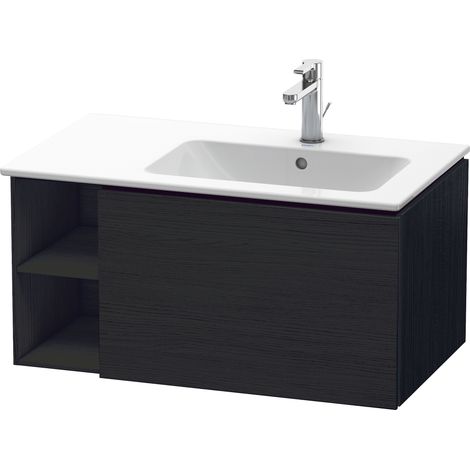 Duravit L-Cube Meuble sous-lavabo suspendu, 1 tiroir, étagère sur