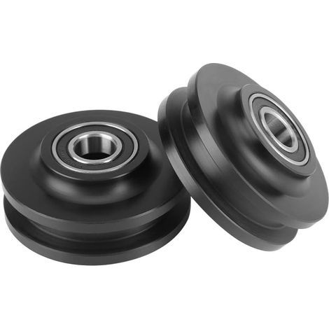 2-piece sliding barn door wheel closet hardware roller cabinet window pulley A (1/5)