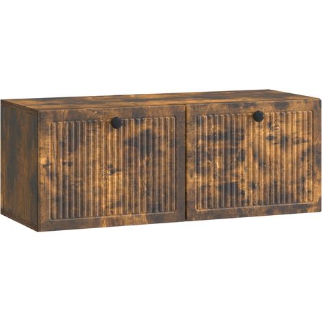 Mueble para TV de pared Roble Ahumado 78,5 x 31 x 30 cm