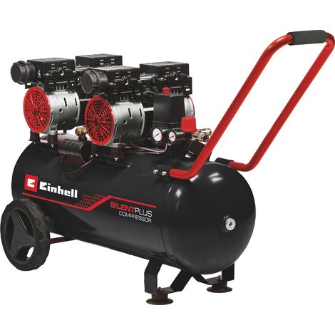 Einhell Kompressor TE-AC 270/50 Silent Plus (1500 W., max. 8 bar, 50 l-Tank, 270 l/min Ansaugleistung, Motordrehzahl 1450 min-1, Druckminderer, Manometer, ölfrei) (1/5)