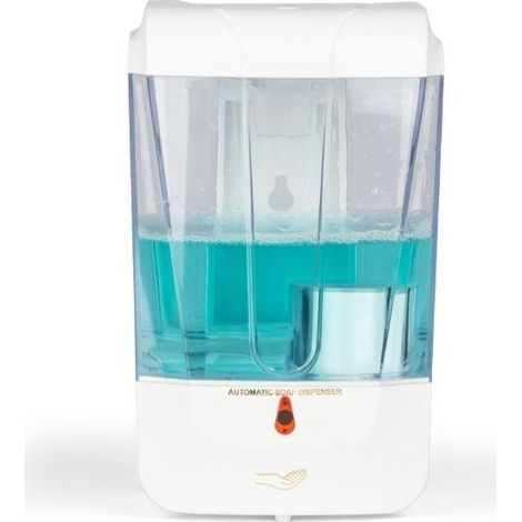 Distributeur de Savon Automatique,700ML Distributeur Savon Mural sans Contact avec Capteur Infrarouge,Distributeur Savonse pour Bains Appropriée,Cuisines,Hôtel,Restaurant (1/3)