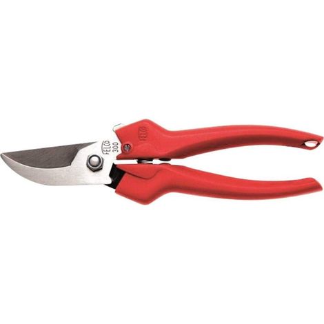 300 Ciseaux de lecture (coupe ø 10 mm, longueur 190 mm, ciseaux de récolte, tête de coupe incurvée en acier inoxydable, coupe précise, sécateurs), Argent/Rouge (1/5)