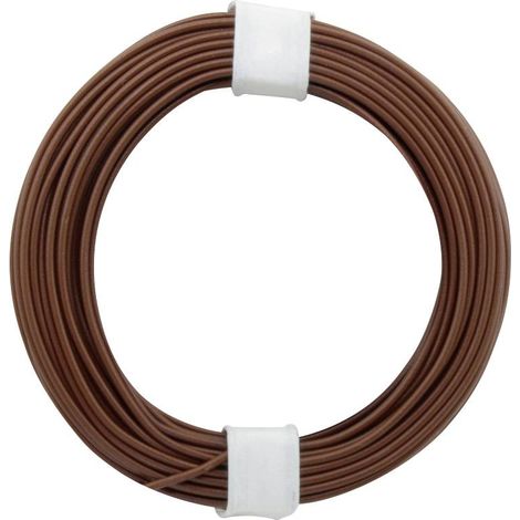 105-8 FIL DE CÂBLAGE 1 X 0.20 MM² MARRON 10 M DONAU ELEKTRONIK