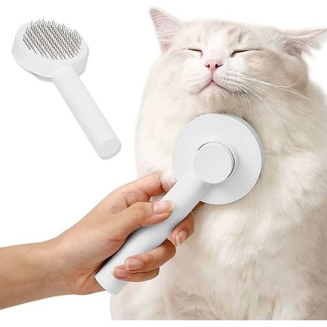 Brosse pour chat, brosse autonettoyante pour chat, brosse pour animaux, peigne de toilettage pour chiens et chats, brosse anti-poils pour le massage et l'épilation des animaux-AquaForge