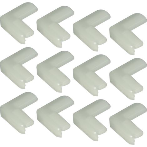 Lot de 12 protections d'angle lumineuses en silicone souple pour meubles et tables, type 1, pour bébés et enfants. (1/5)