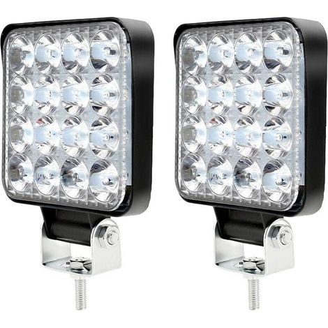 Lampe de travail LED 12 V 48 W 6 500 K, étanche IP67, robuste, pour tracteur, camion, moto, bateau, SUV (1/4)