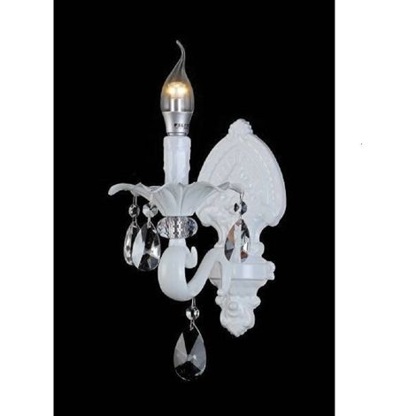 TrAdE Shop Traesio - Applique Parete A Candelabro Stile Vintage Attacco E14 Lampada Muro Retro' E43-1 - (1/2)