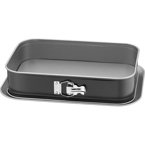 Moule à gâteau rectangulaire à charnière avec revêtement antiadhésif