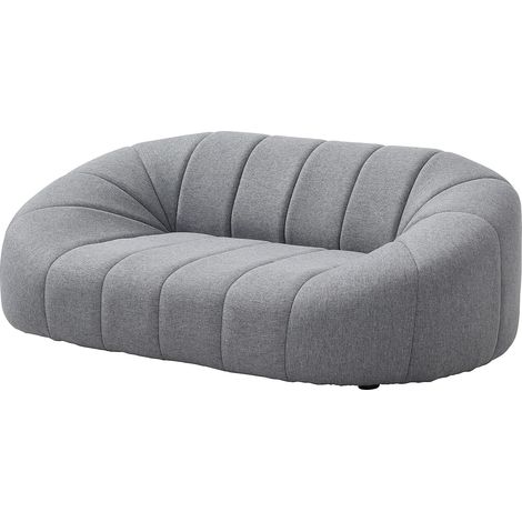 Divano per animali in tessuto grigio chiné L. 98 x P. 62 x H. 33 cm - PARUIMA (1/5)