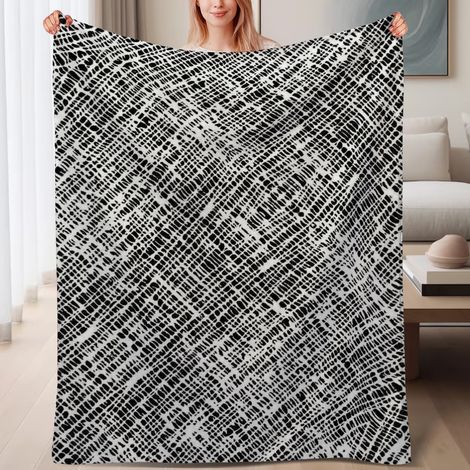 Couverture de lit en polaire, couverture de luxe douce en microfibre printemps-été, décoration de chambre à coucher, cadeau parfait pour femmes hommes, 6080 pouces (1/4)