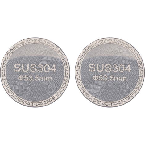 Filtro riutilizzabile a doppio strato in acciaio inox, 1,2, 2 pezzi, spessore 304 mm, per cestello filtro da 53,5 mm/2,1 pollici. (1/5)