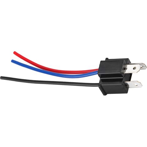 Connecteur de rallonge mâle H4 avec douille et faisceau de câbles renforcé (1/5)