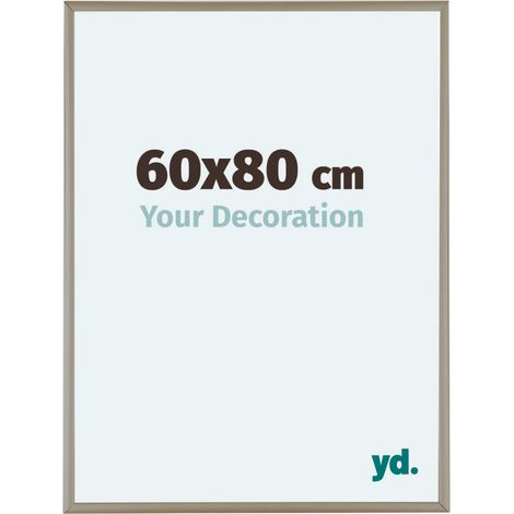 yd. - Cadre photo 60x80 - Champagne - Aluminium - Kent
