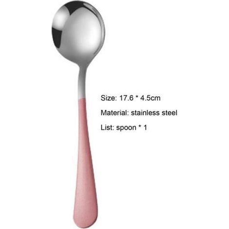 Cuillère à soupe - Acier Inoxydable - Manche Allongé - Bord Arrondi - Surface Polie - 17,6 Cm - Usage Cuisine Et Restauration - 1 Pièce (1/3)