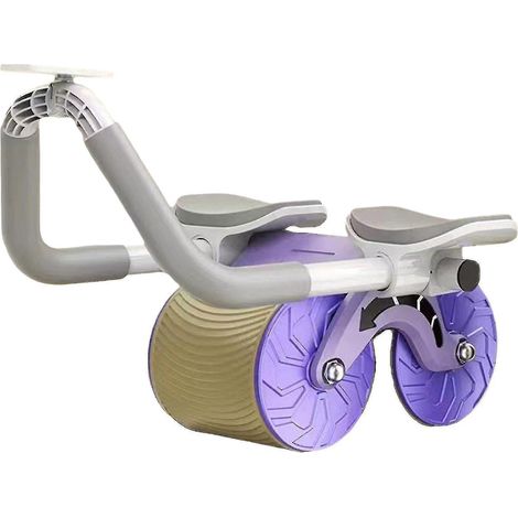 Selbstreboundender Bauchroller, Fitnessgerät für das Bauchmuskeltraining, Haushaltsgerät, Lila (1/3)