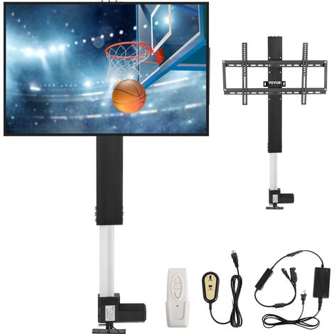 VEVOR TV-Ständer für 30-50 Zoll LCD-LED-Plasmafernseher, Automatischer TV-Ständer, Aufzug für Fernseher, TV Lift Halterung 97,4 bis 167,4 cm, Höhenverstellbar & Stabil Max. 60 kg (1/5)