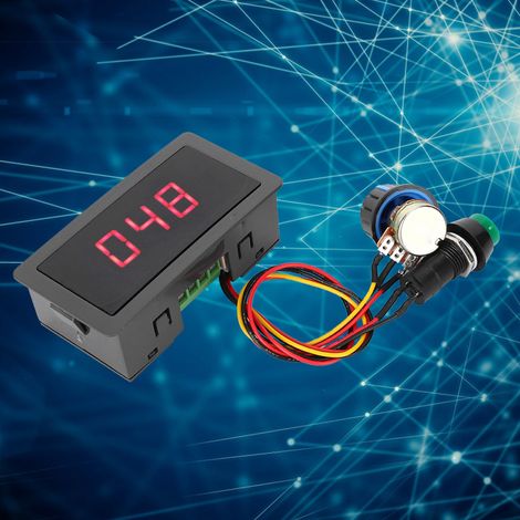 Régulateur de vitesse numérique PWM CCM5D pour moteur CC 6 V, 12 V et 24 V, à affichage continu. (1/5)