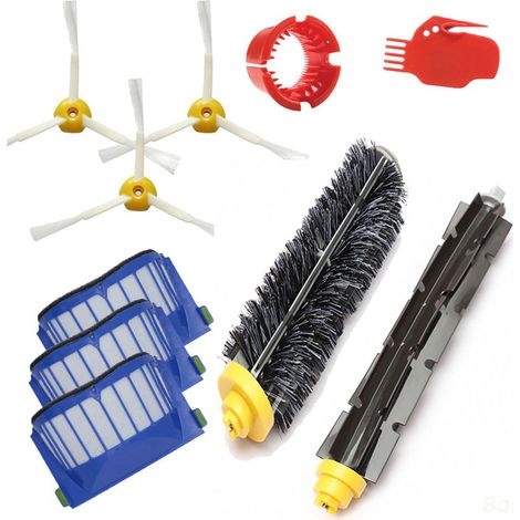 Kit Repuesto Robot Aspirador - Filtros Y Cepillos Para Serie Roomba 600 - 10 Piezas (1/5)